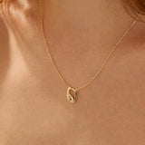 Unique Abstract Vermeil Necklace