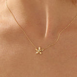 Flower Vermeil Necklace