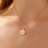 Leaf Medallion Necklace