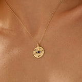 Sapphire Evil Eye Necklace