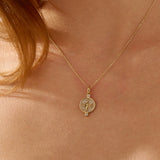 Bee Disc Necklace