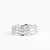 Wave Band Stacking Ring