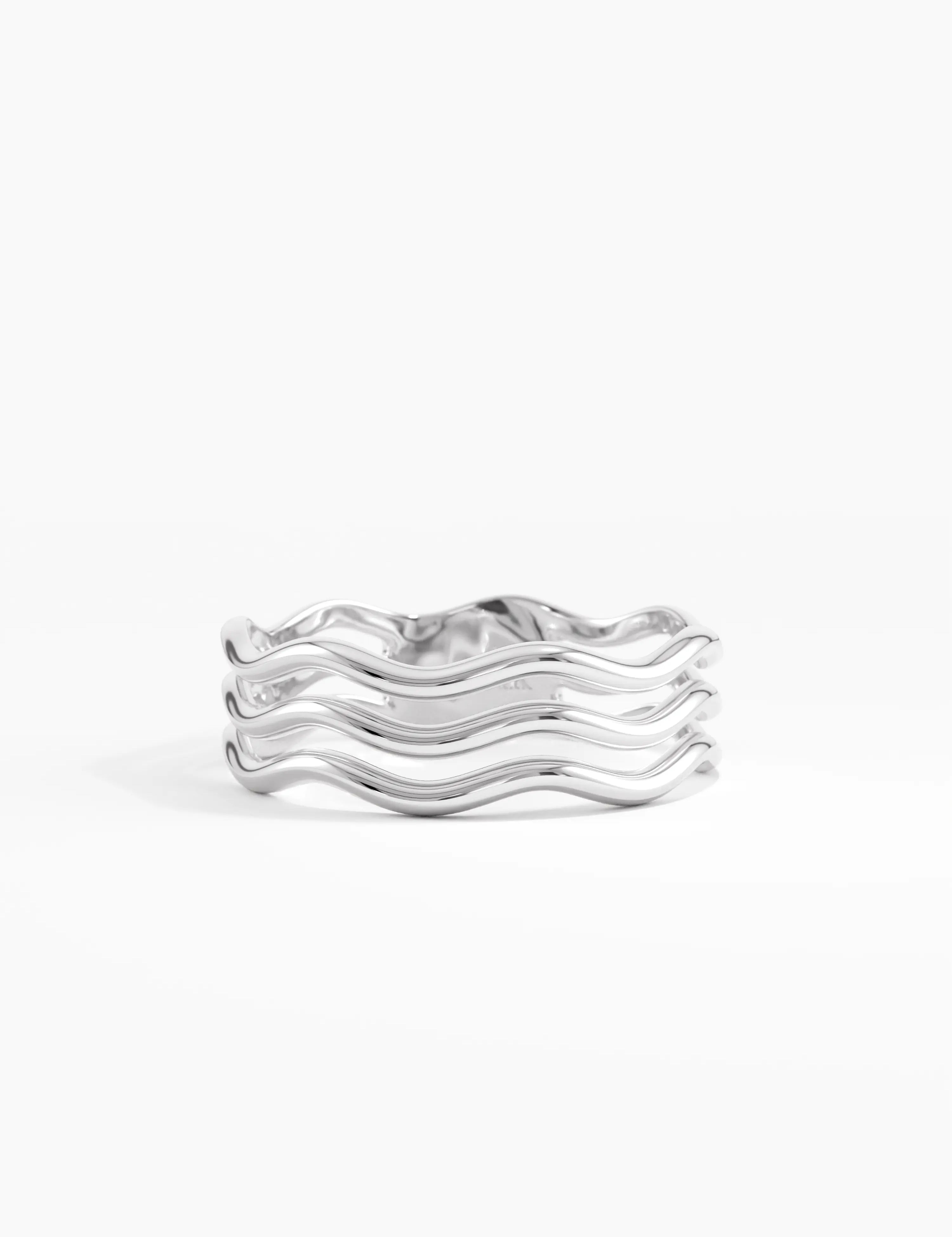 Wave Band Stacking Ring