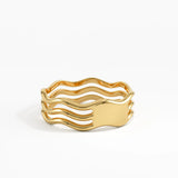 Wave Band Stacking Ring
