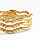 Wave Band Stacking Ring