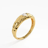 Hammered Dome Ring