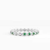 Beaded Emerald Ring
