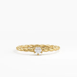 Twist Solitaire Ring
