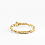 Twist Solitaire Ring
