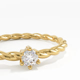 Twist Solitaire Ring