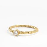 Twist Solitaire Ring