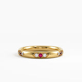 Tiny Ruby Wedding Band