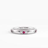 Tiny Ruby Wedding Band