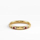 Tiny Ruby Wedding Band