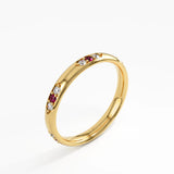 Tiny Ruby Wedding Band