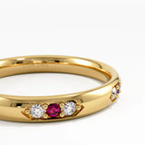 Tiny Ruby Wedding Band