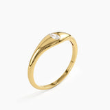 Pear Signet Ring