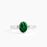 Oval Enamel Statement Ring