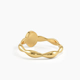 Oval Enamel Statement Ring