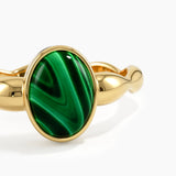 Oval Enamel Statement Ring