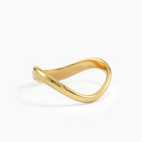 Unique Pave Curve Ring