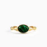 Enamel Oval Statement Ring
