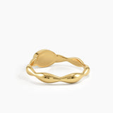 Enamel Oval Statement Ring