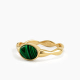 Enamel Oval Statement Ring
