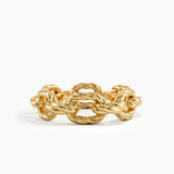 Twisted Rope Chain Ring