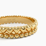 Tiny Heart Wedding Band