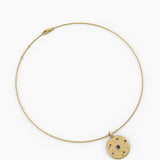 Sapphire Evil Eye Necklace