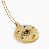 Sapphire Evil Eye Necklace