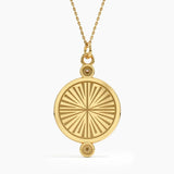 Bee Disc Necklace
