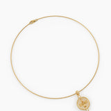 Bee Disc Necklace