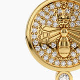 Bee Disc Necklace