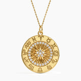 Zodiac Disc Necklace