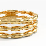 Three Band Vermeil Ring