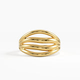 Split Band Vermeil Ring