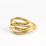 Split Band Vermeil Ring