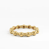 Beaded Vermeil Ring