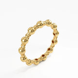 Beaded Vermeil Ring