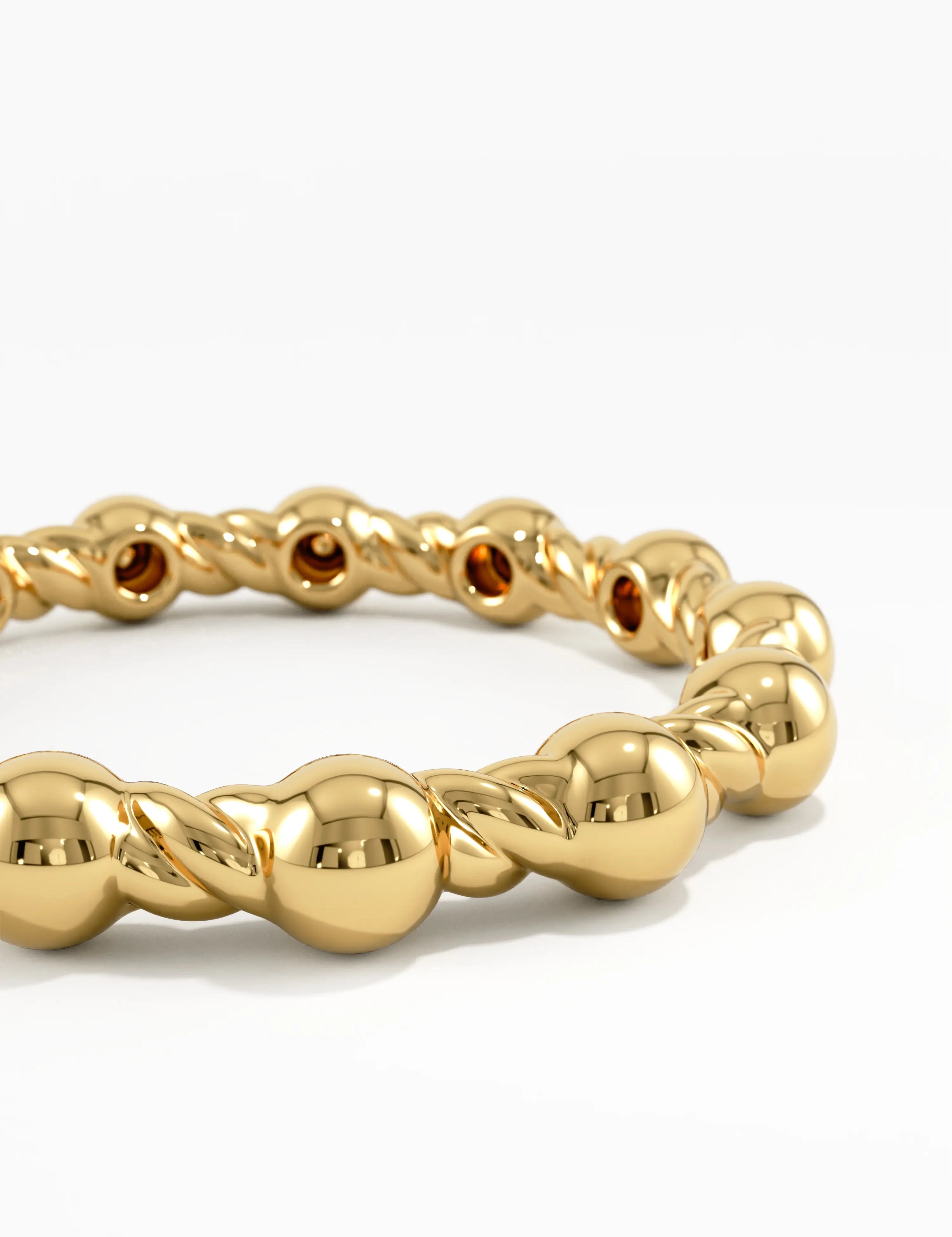 Beaded Vermeil Ring