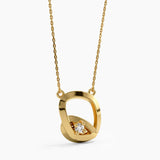 Unique Abstract Vermeil Necklace