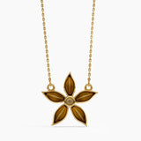 Flower Vermeil Necklace