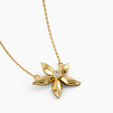 Flower Vermeil Necklace