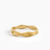 Vintage Wedding Band, solid gold ring, view 8 | DiaFifth