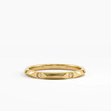 Slim Wedding Ring, solid gold ring | DiaFifth