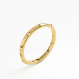 Slim Wedding Ring, solid gold ring, view 5 | DiaFifth