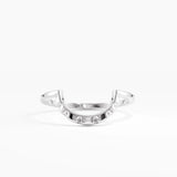 Modern Curve Ring, solid gold ring, view 7 | DiaFifth