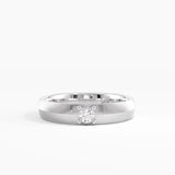 Textured Wedding Band, solid gold ring, view 7 | DiaFifth